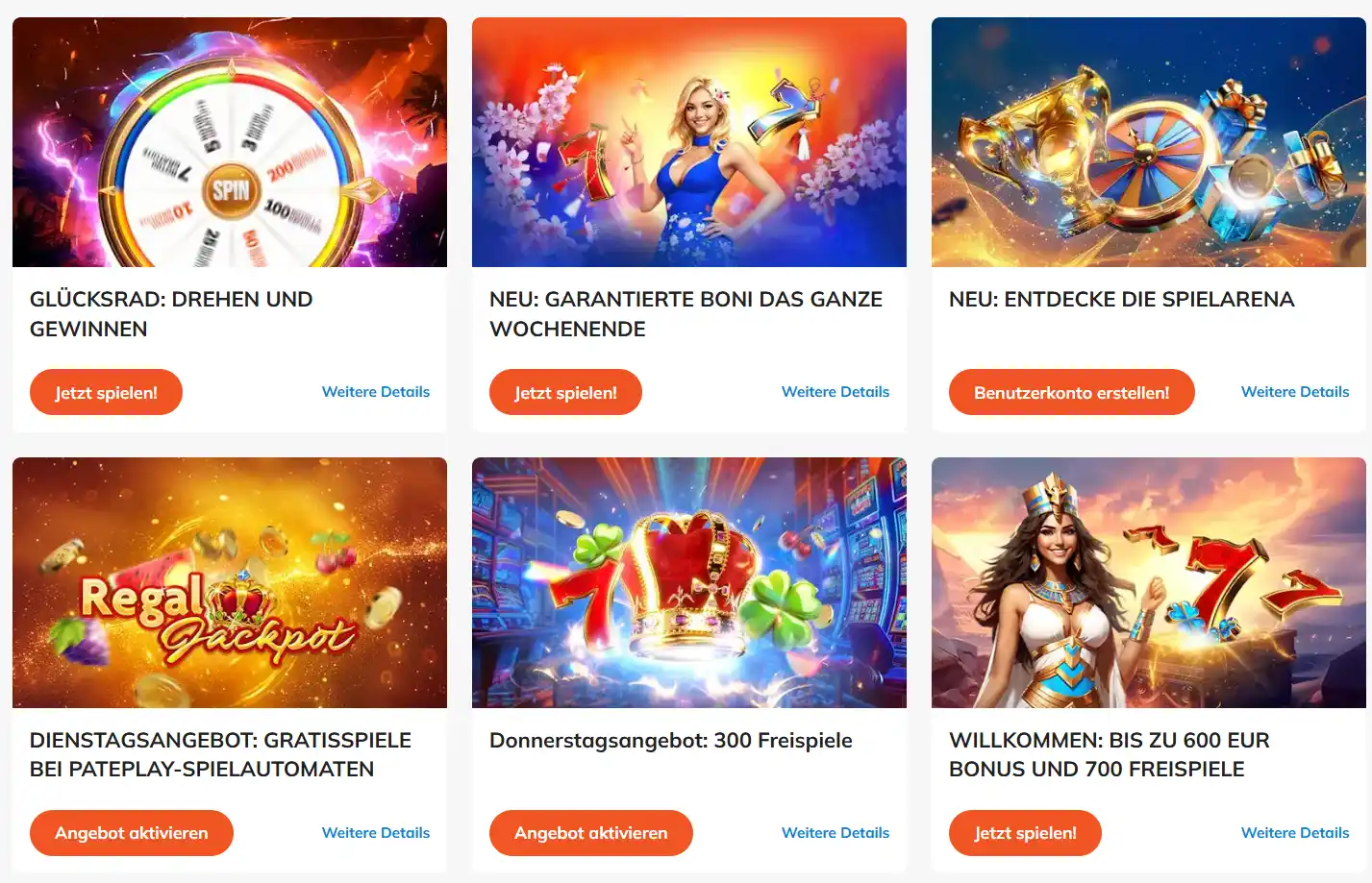 Luck Casino Willkommensbonus und Aktionen